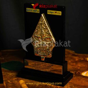 Plakat Kayu Wayang Gold 
